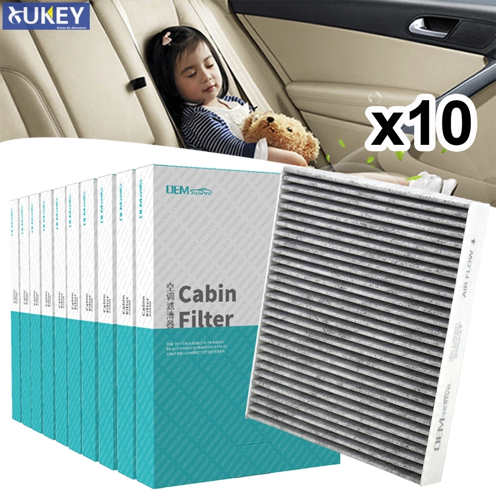 

10PC Car Activated Carbon Cabin Air Filter For Toyota C-HR CHR Kia Sorento Prime UM 87139-F4010 97133-C5000 2016 2017 2018 2019
