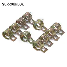 10 шт. 6-15 мм пружинный Тип топливный вакуумный шланг силиконовый трубный зажим