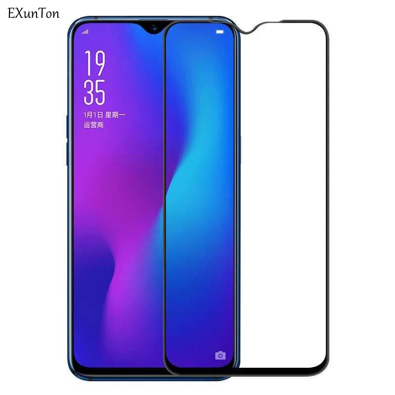 EXUNTON 5D холодная резьба 3D полное покрытие закаленное стекло для OPPO F9 Pro F9Pro Защитная