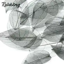 Rolabling 6 цветов Сушеные Листья натуральный консервированный цветок для дизайна ногтей украшения маникюрные аксессуары для ногтей УФ Гель-лак украшение дизайн ногтей сухоцветы маникюр для ногтей дизайн