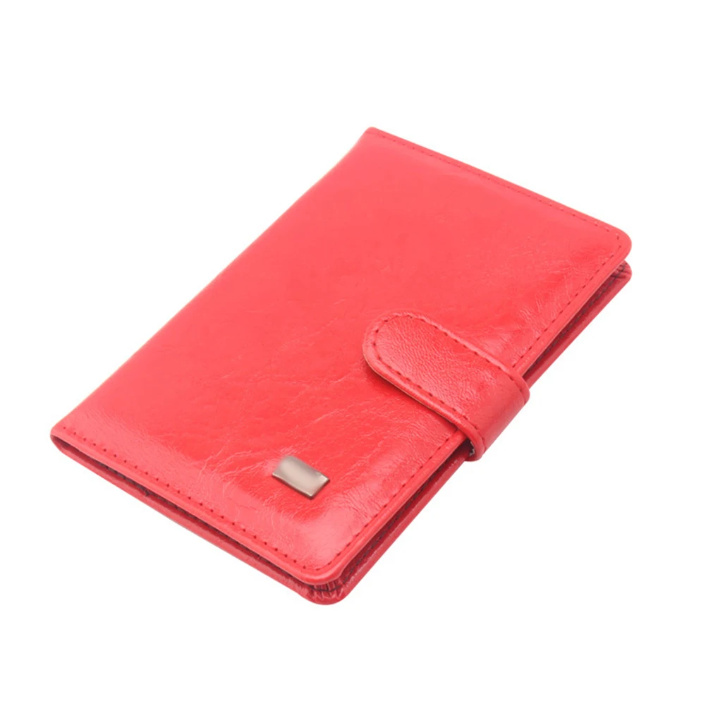 Классический достойный для мужчин винтаж Hasp кожаный короткий бумажник наличные держатель для карт портмоне клатч - Цвет: Красный