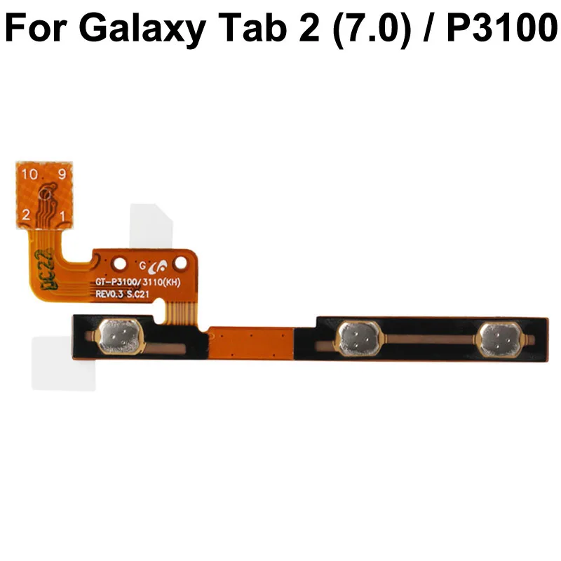

High Quality Power Button Volume Flex Cable Parts Replacement For SAMSUNG Galaxy Tab 2 (7.0) / P3100