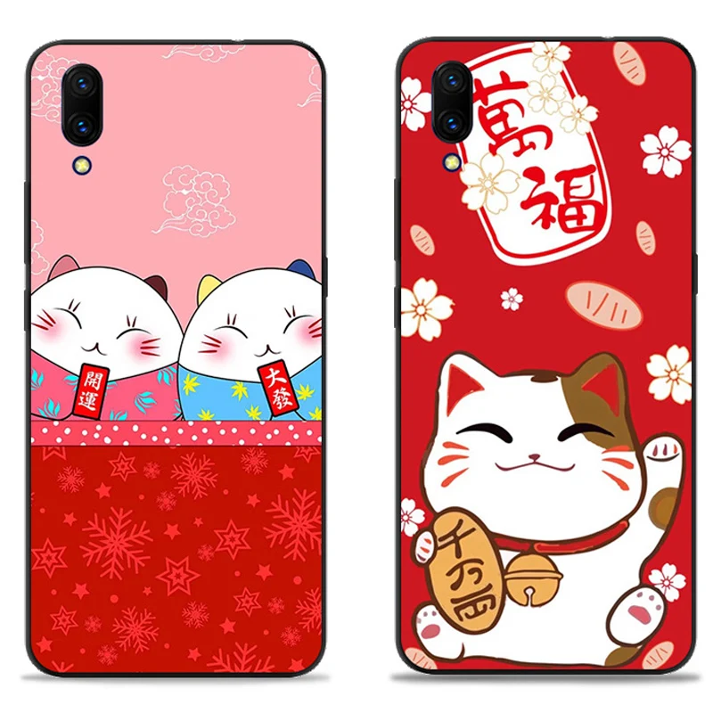 6 3 &quotдля vivo Y97 чехол Lucky cartoon мягкий для Y97A A телефона Чехлы vivoY97 задняя крышка fundas