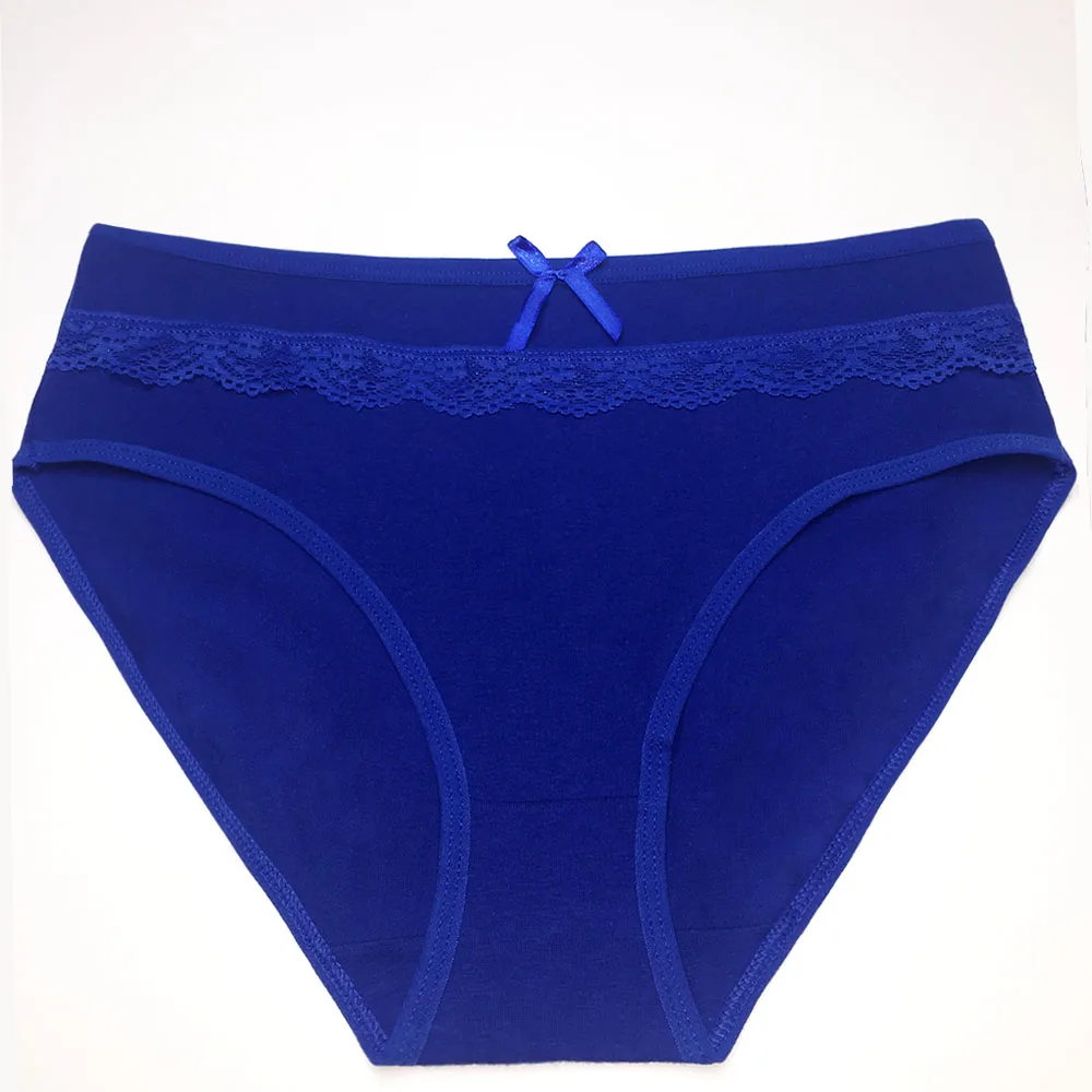 

Panties plus size cotton women underwear lace bow brief large solid woman lady girl lingerie intimate XXXXL XXXL XXL 5pcs/lot