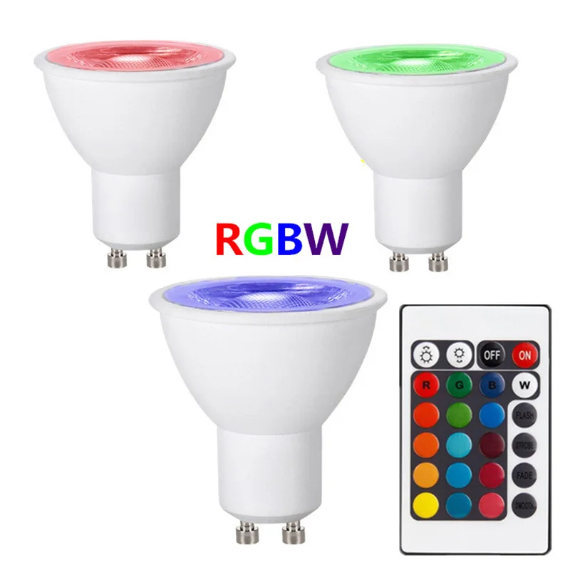 Buy GU10 LED Light Bulb with Remote Control 3W