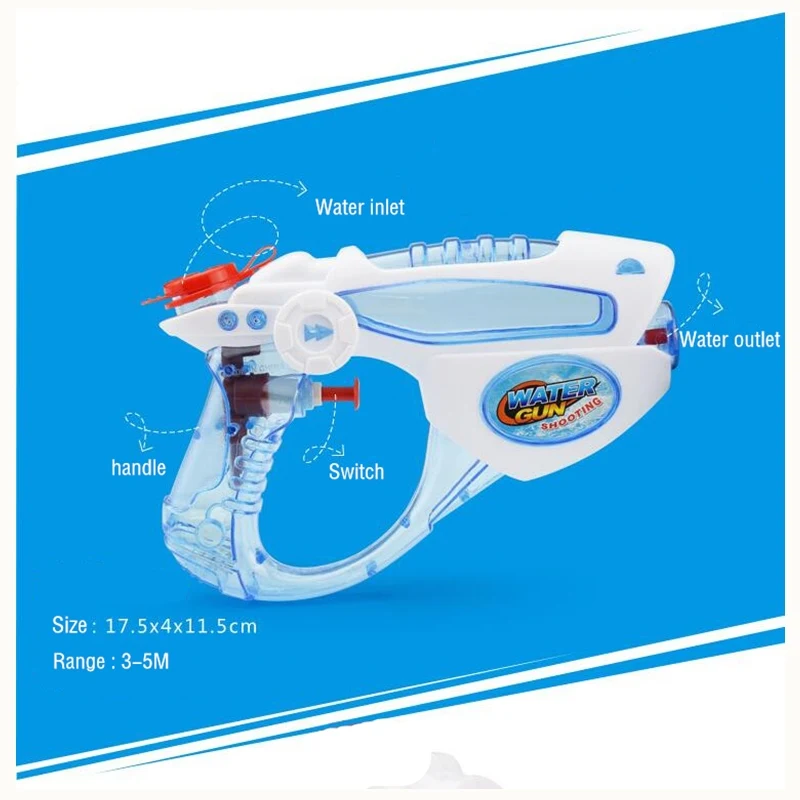 البنادق الاطفال الصيف شاطئ اللعب المياه في الرياضة لعبة حمام لعب الأطفال مدفع المياه بندقية الرماية مسدس لعبة