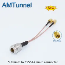 N мама к SMA разъем антенны wifi разъем сплиттер-Сумматор радиочастотный коаксиальный кабель для HUAWEI zte 3g 4G Модем