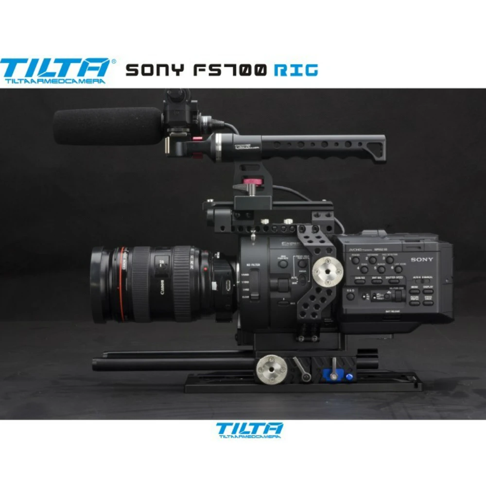 

Tilta 15mm Rig for Sony FS700 camera 15mm rod camera support rig Baseplate Cage Free shipping