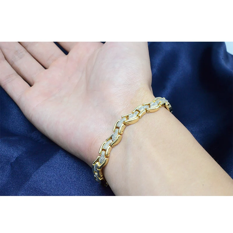 Escalus модный волнистый Магнитный ювелирный браслет для женщин, золотой цвет, подарок, модный Дамский Шарм, браслет, браслет