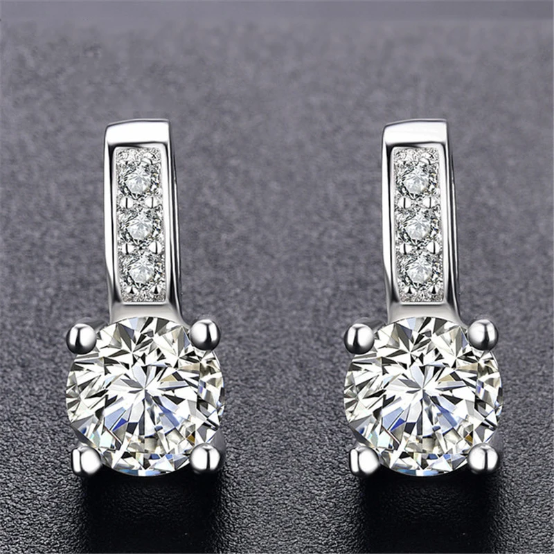 Vintage AAA zircon Crystal stud earrings for women boucle d'oreille femme pendientes  jewelry christmas austrian crystal DE39 (7)