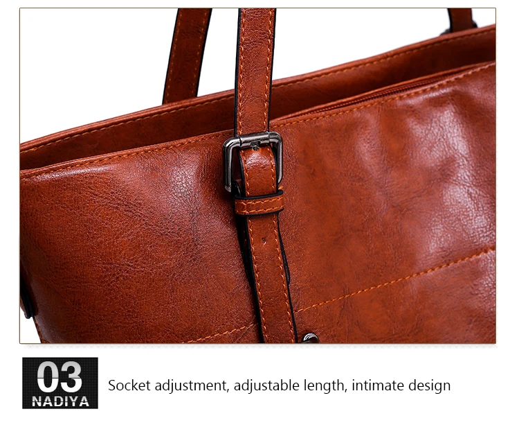 plutônio do vintage 4 pces bolsa de alça feminina