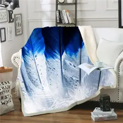 Одеяла из перьев полярная крышка взрослый пледы Одеяло диван Manta подстежка на искусственном меху, Frazadas приготовление ко сну Coperte Прямая