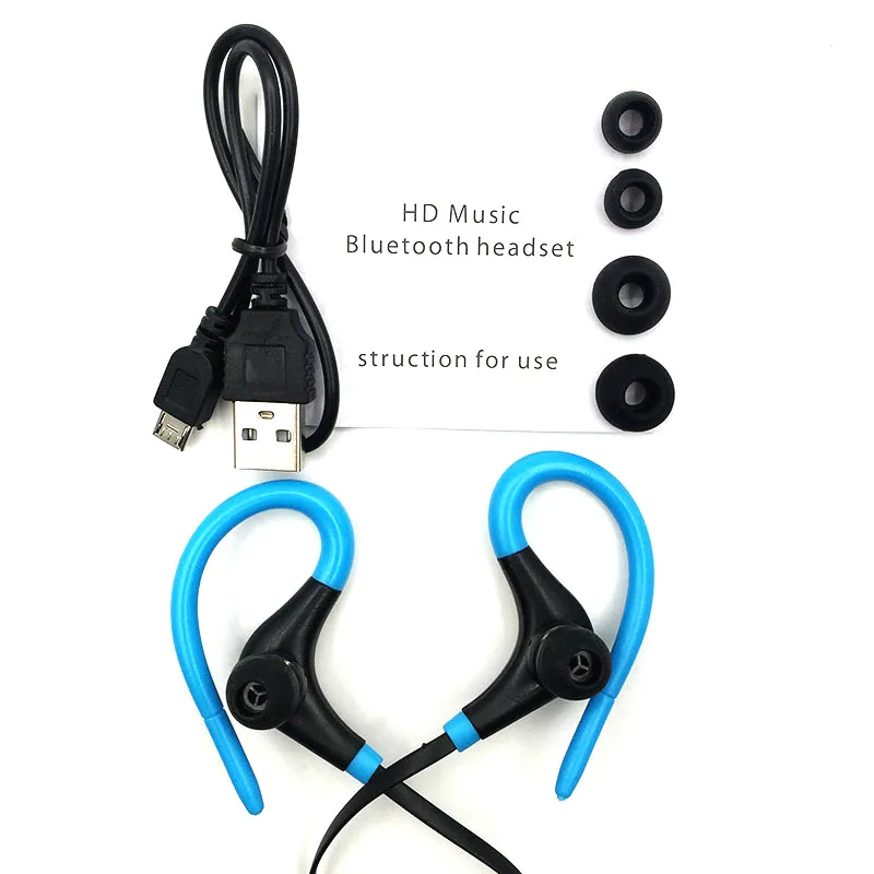 Спортивные bluetooth наушники беспроводные с крючком Auriculares Bluetooth V4.1 стерео Бас для