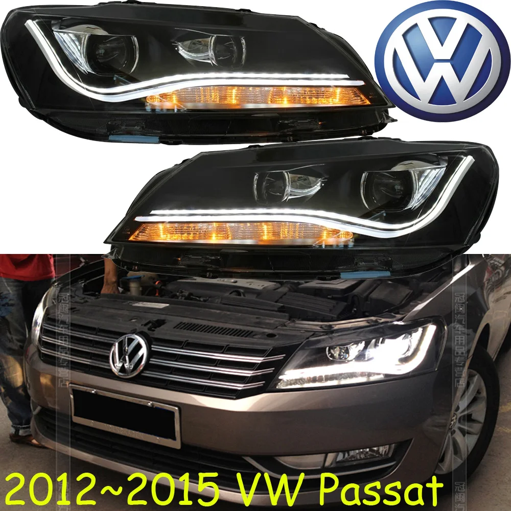 car styling! Passat headlight,20122015,Free ship!chrome,Passat fog