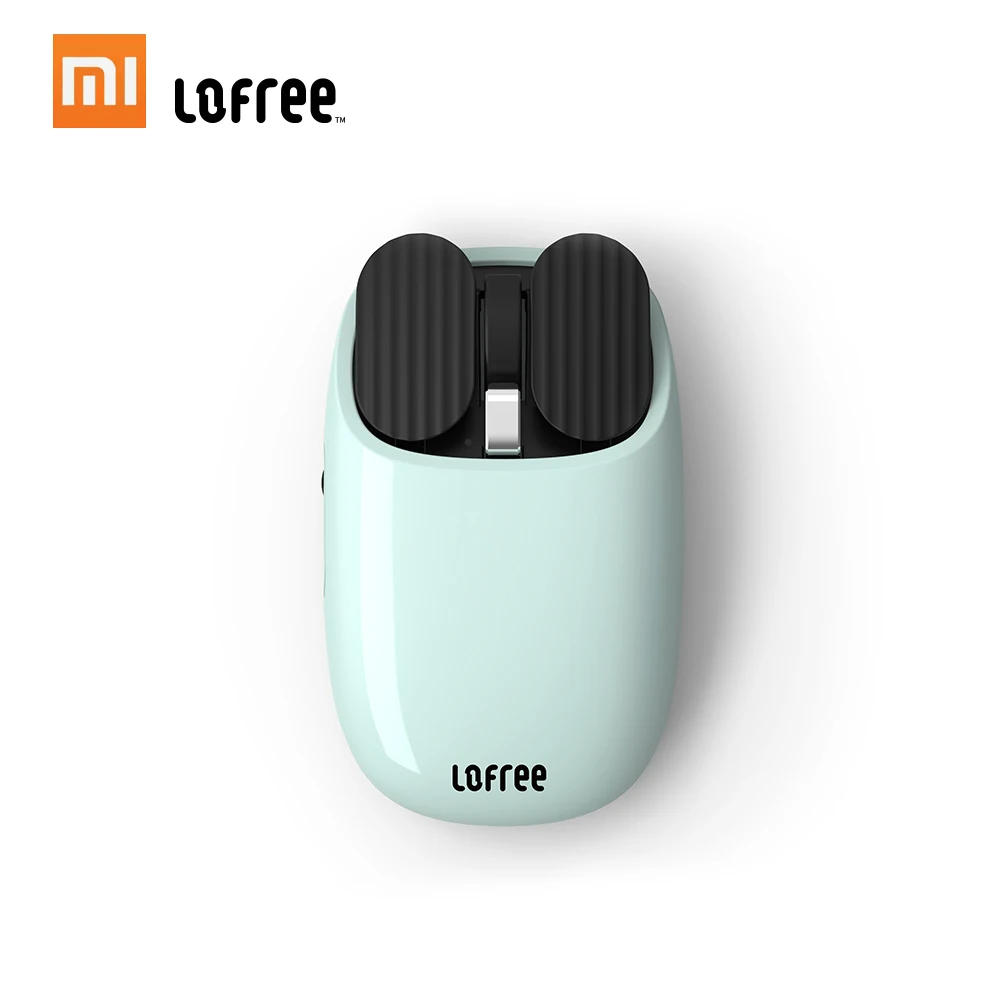 Синий Xiaomi Mijia Lofree BT беспроводная мышь 2,4G BT Двухрежимная игровая офисная компьютерная мышь для Windows - Цвет: Синий
