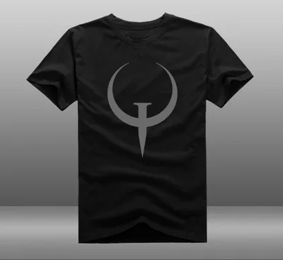 Игра Quake Футболка Мода Чемпион мужская футболка хлопок короткий рукав топы тройник
