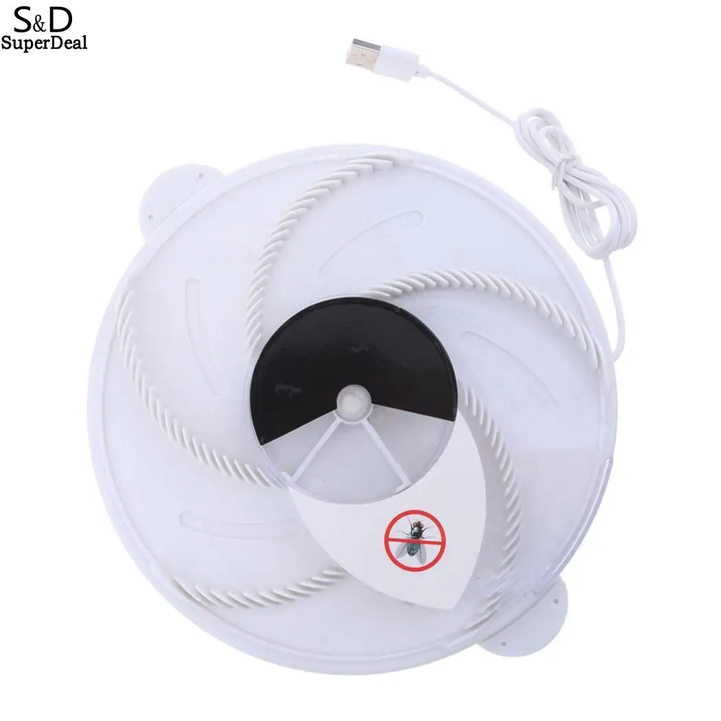 White 4 Вт автоматический Flycatcher fly Rotary it recycle Killer Install box 60 и электрический Ловец экологически - Цвет: White