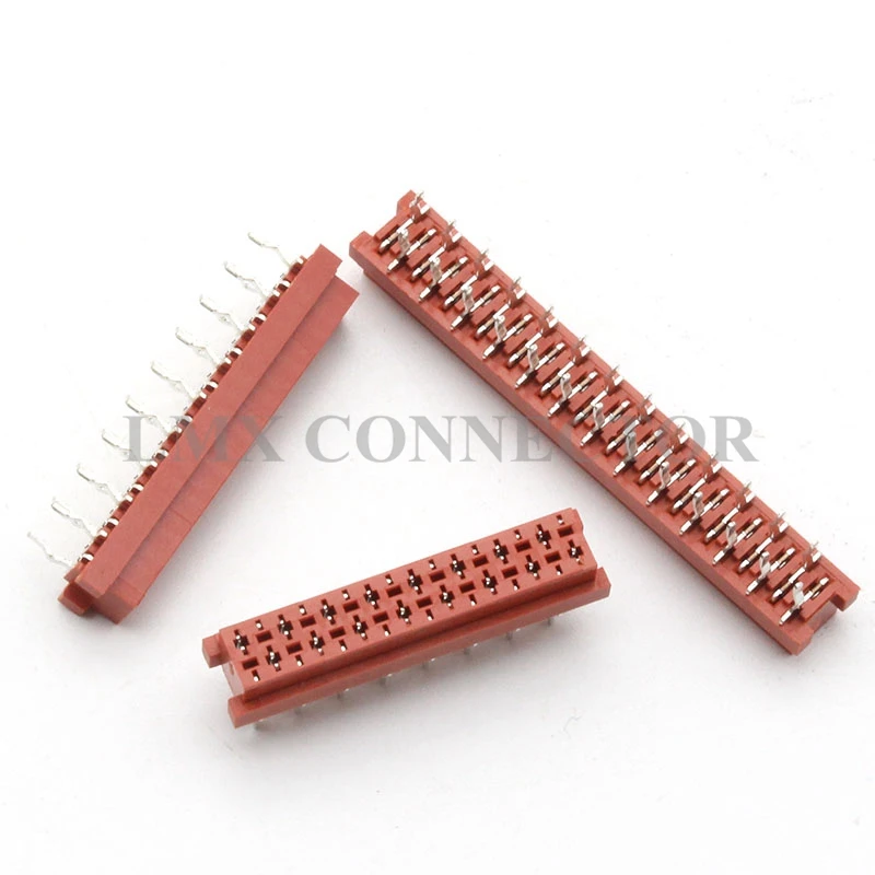 

100PCS 1.27mm Micro Red IDC Female Connector 2x4P/6P/8P/10P/12P/14P/16P/18P/20P/26P Double Row Copper Tail Pitch 2.54mm