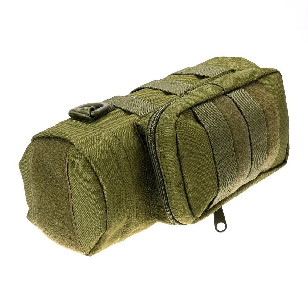 Военные тактические molle молнии бутылки воды мешок чайник воды сумка для наружной Пеший туризм-зеленый Цвет