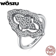De Calidad superior 925 de Encaje Espumoso Plata Esterlina Anillos de Boda Con Clear CZ Para Las Mujeres Femeninas Auténtica y Original de Regalo de Joyería Fina