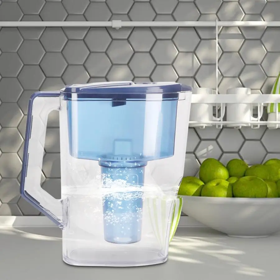 2.5L чайник-фильтр для воды антиоксидантный очиститель Активированный Уголь Чайник бытовой кувшин для воды бутылка очиститель синий фиолетовый