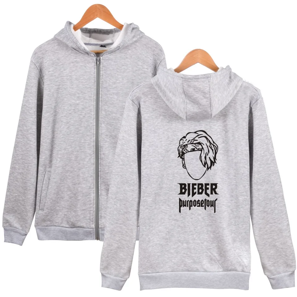LUCKYFRIDAYF fashion justin bieber hip hop zipper men women hoodies jacket casual long sleeve harajuku sweatshirt hooded top 4XL