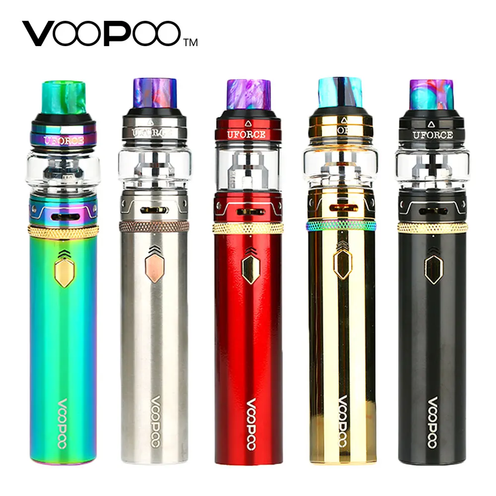 Оригинальный VOOPOO Калибр комплект с 5 мл/1,8 мл UFORCE танк и 3000 мАч батарея 110 Вт Max мощность слайд Топ пополнения