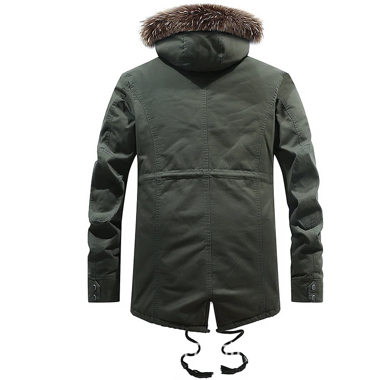 Для мужчин зимняя куртка 3XL толстые Теплая парка, на флисе, с мехом, с капюшоном, военная куртка с карманами хлопковая ветровка, Для мужчин куртка Тонкий# d13