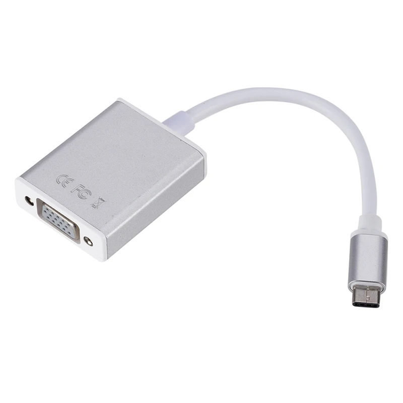 1 шт. USB 3,1 type C к VGA Кабель-адаптер USB-C мужчина к VGA 1080 p Женский конвертер высокого качества