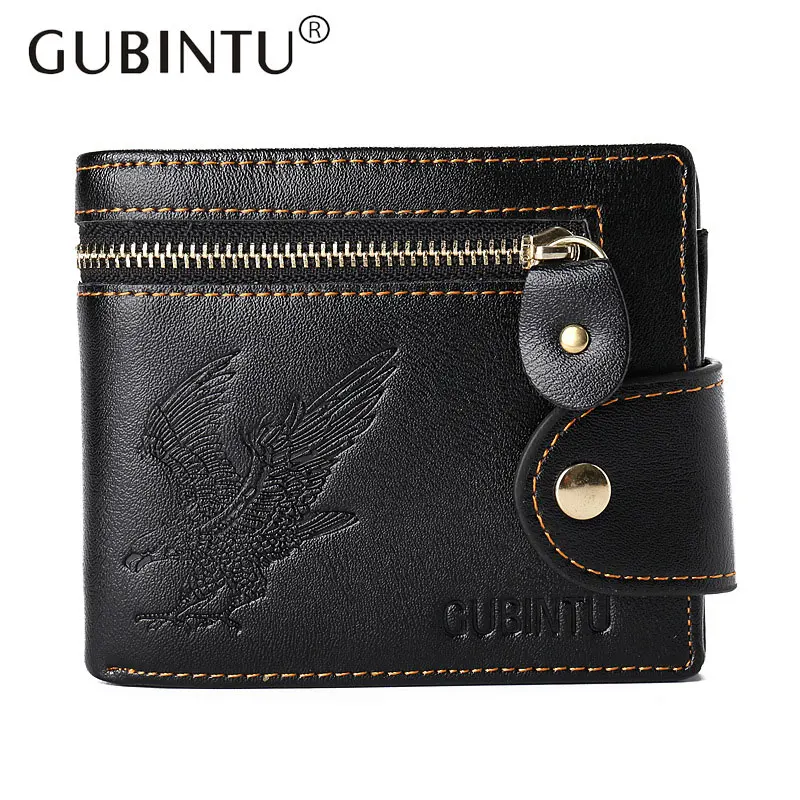 2018 Men Zipper Wallets Brand Mens Wallet Hasp Male Eagle Wallets with