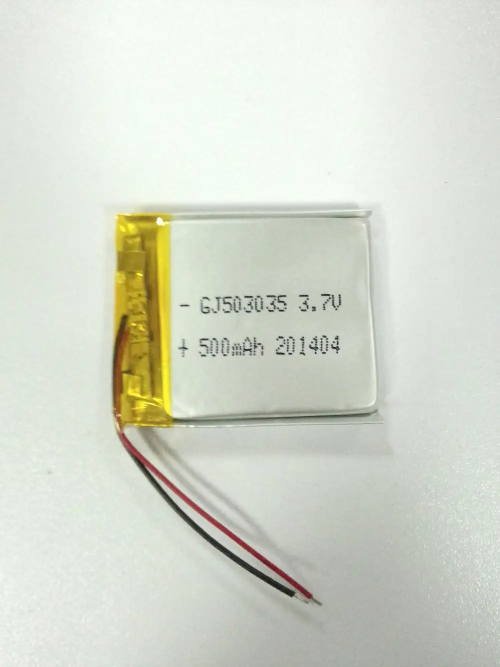 503035 500 mah/3.7 V pin lithium polymer3.7v lithium polymer battery