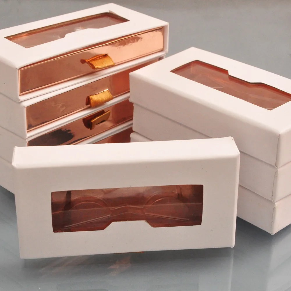 100 шт накладных ресниц упаковочная коробка ресниц коробки на заказ ваш собственный логотип поддельная 3D норковая полоска ресниц ящик Чехол для упаковки пустой - Цвет: 100pcs box