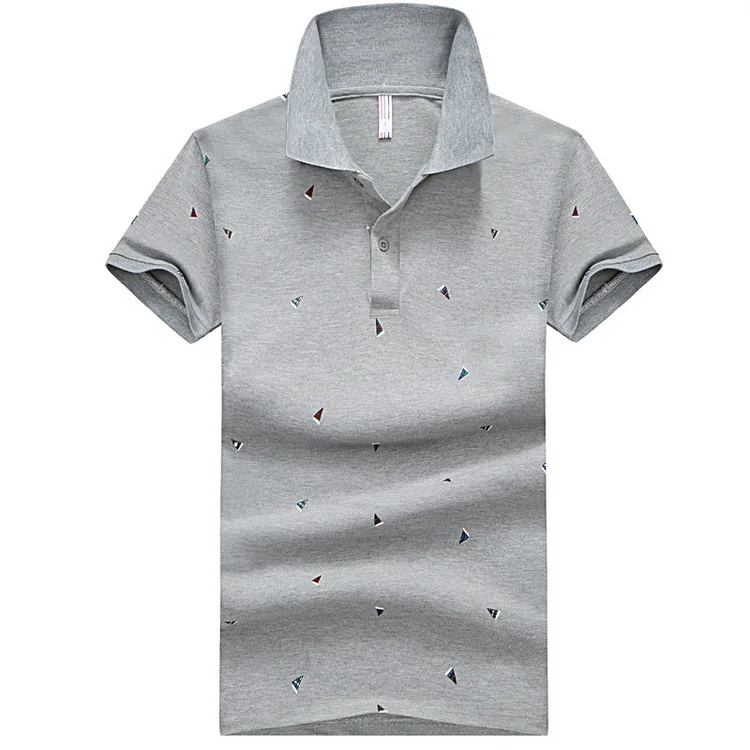 Grandwish Ant рубашки поло с принтом для мужчин размера плюс M-4XL, летние мужские поло из смесового хлопка, новые мужские поло с принтом, облегающие, DA663