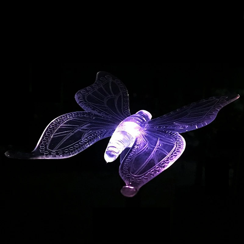 Lâmpada do Gramado do Jardim Solar à Prova Pássaro para Casa Luzes do Pátio Lote Luz d' Água Borboleta Colorida Dragonfly Paisagem Caminho 3 Pçs - Led 15 Do Jardim Luz Solar À Prova D'