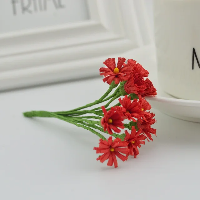 10pcs slik Mini chrysanthemum lovely bouquet Fake gerbera