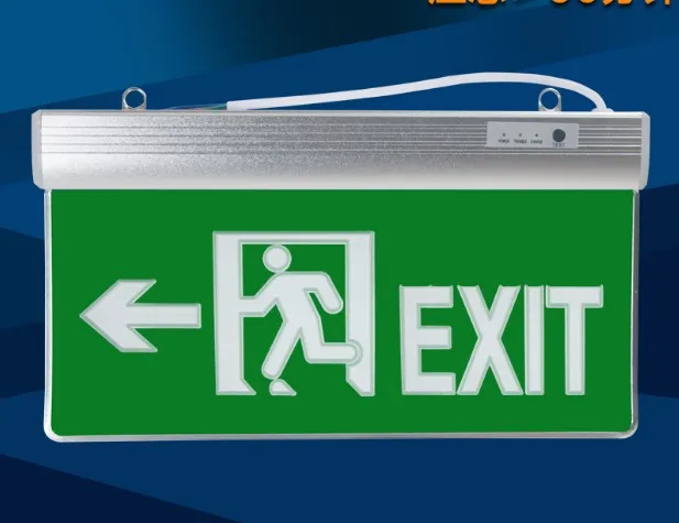 

Pattern customization Any text Acrylic Tag Safety exit indicator lamp Crest Fire emergency light Charging LED Plug indicator