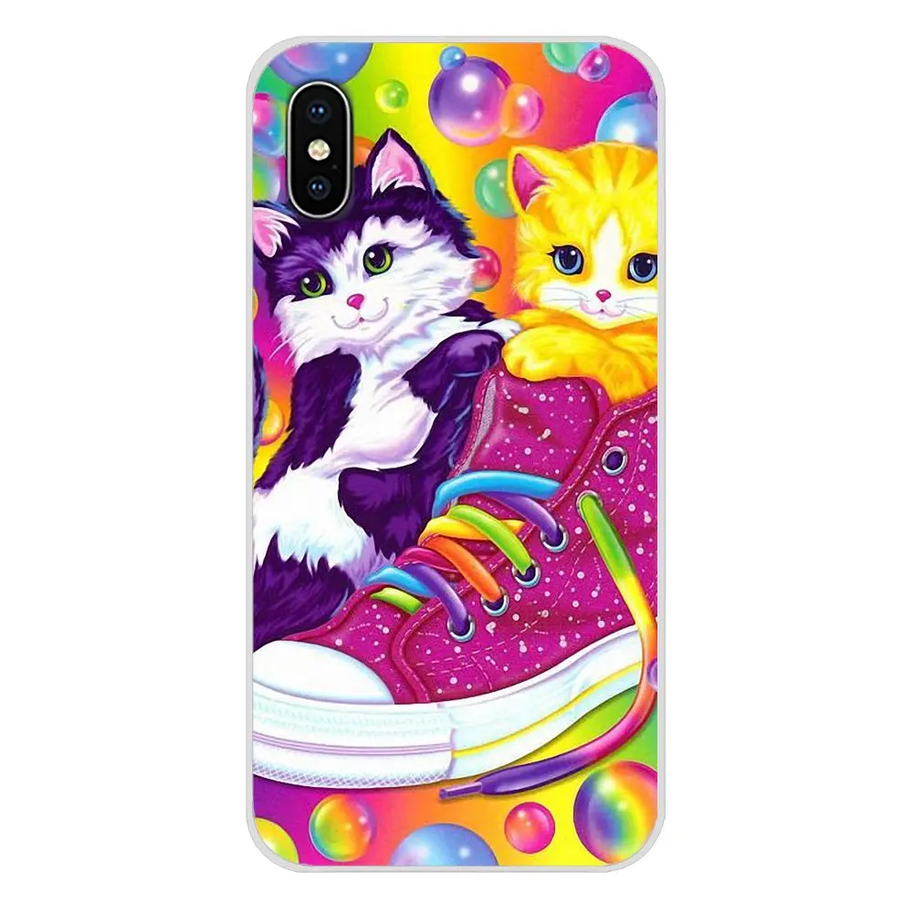 Чехол на заказ для Apple iPhone X XR XS MAX 4 4S 5 5S 5C SE 6 6S 7 8 Plus ipod touch 5 6 Rainbow Lisa Frank tiger horse dog Cat - Цвет: images 4