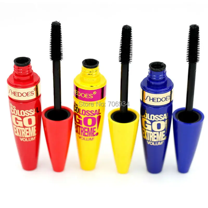 

Mascara China Brand Makeup Silicone Brush 3pcs/lot Waterproof Freefiber Vltamln-e Long Lasting Thick Black Net:8ml 8238