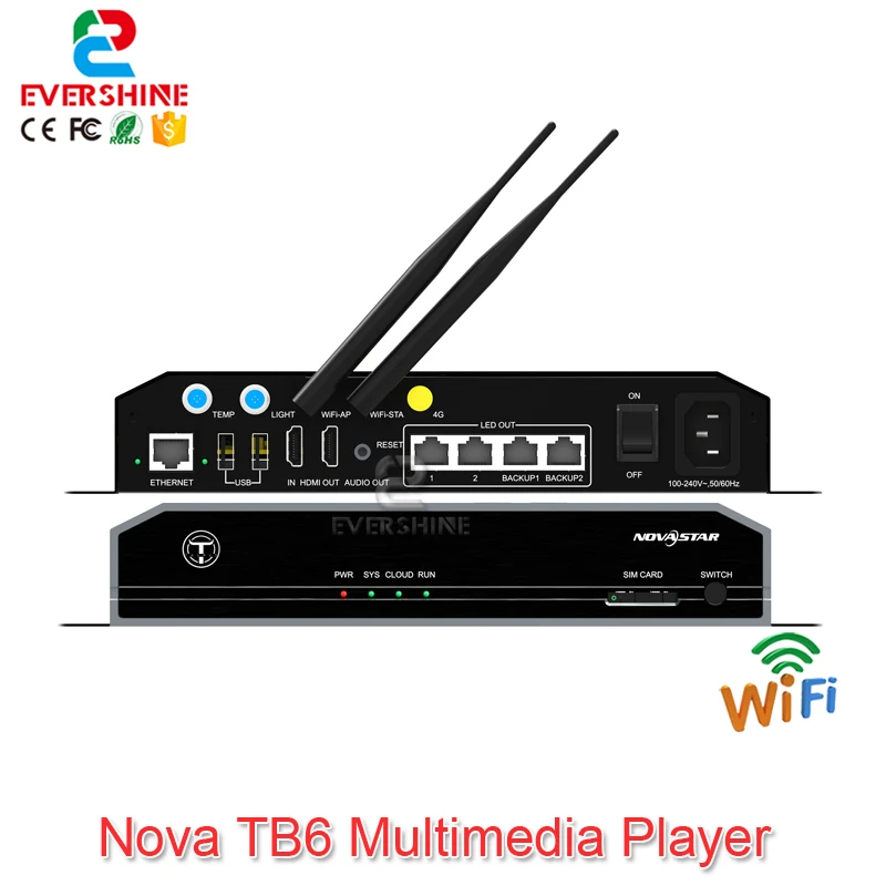 Мультимедийный плеер Novastar Taurus с двумя режимами Wi Fi и синхронным асинхронным