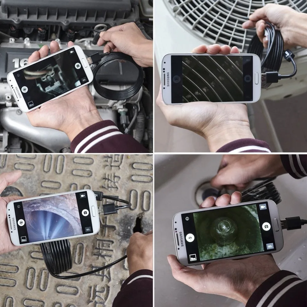 Эндоскоп водонепроницаемый с USB кабелем и камерой 5 мм|endoscope for android|endoscope androidendoscope