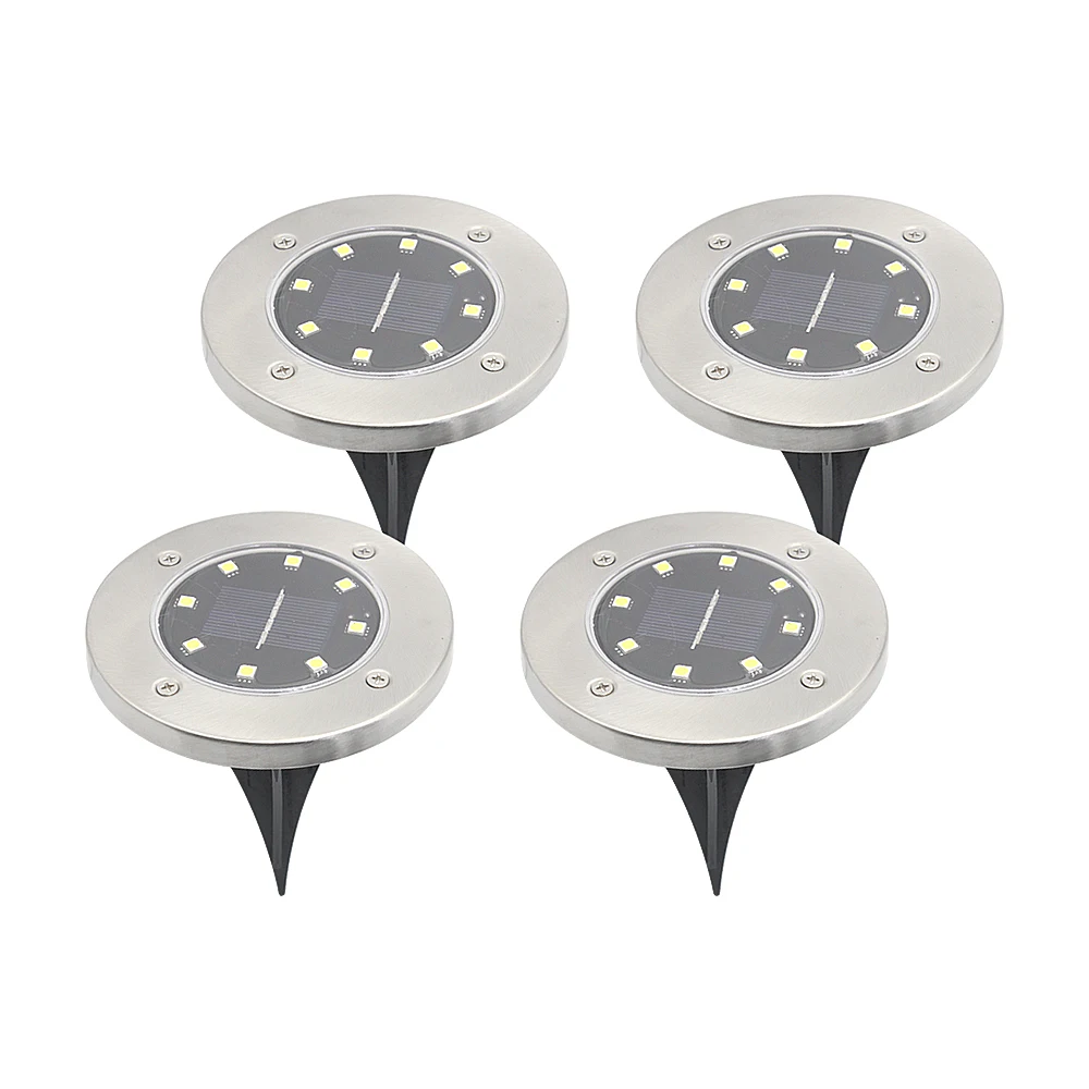 

8 LEDs Buried Solar Power Lawn Light Underground Lamp Outdoor Waterproof Light Sensor Landscape Lamp for Path Street Garden