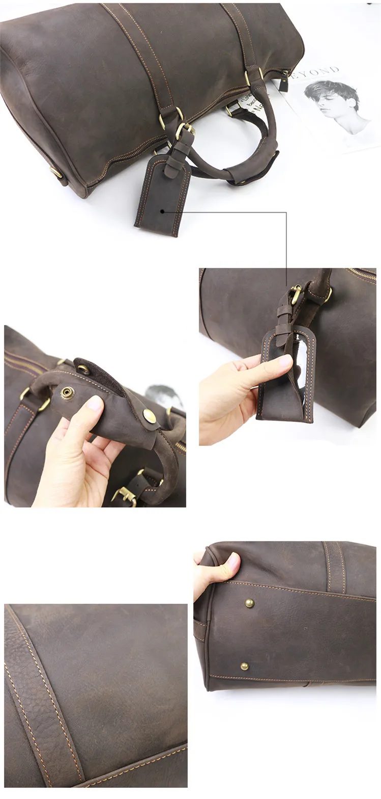 crazy horse leather men's travel bags (2)