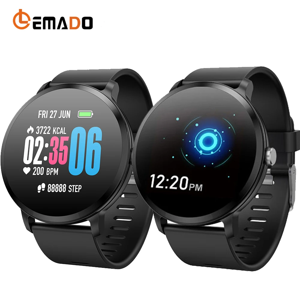 

LEMADO V11 Smart Watch Real-time Heart Rate Blood Pressure Monitor Multi-sport mode Breathing Light Watch for Android IOS Phone