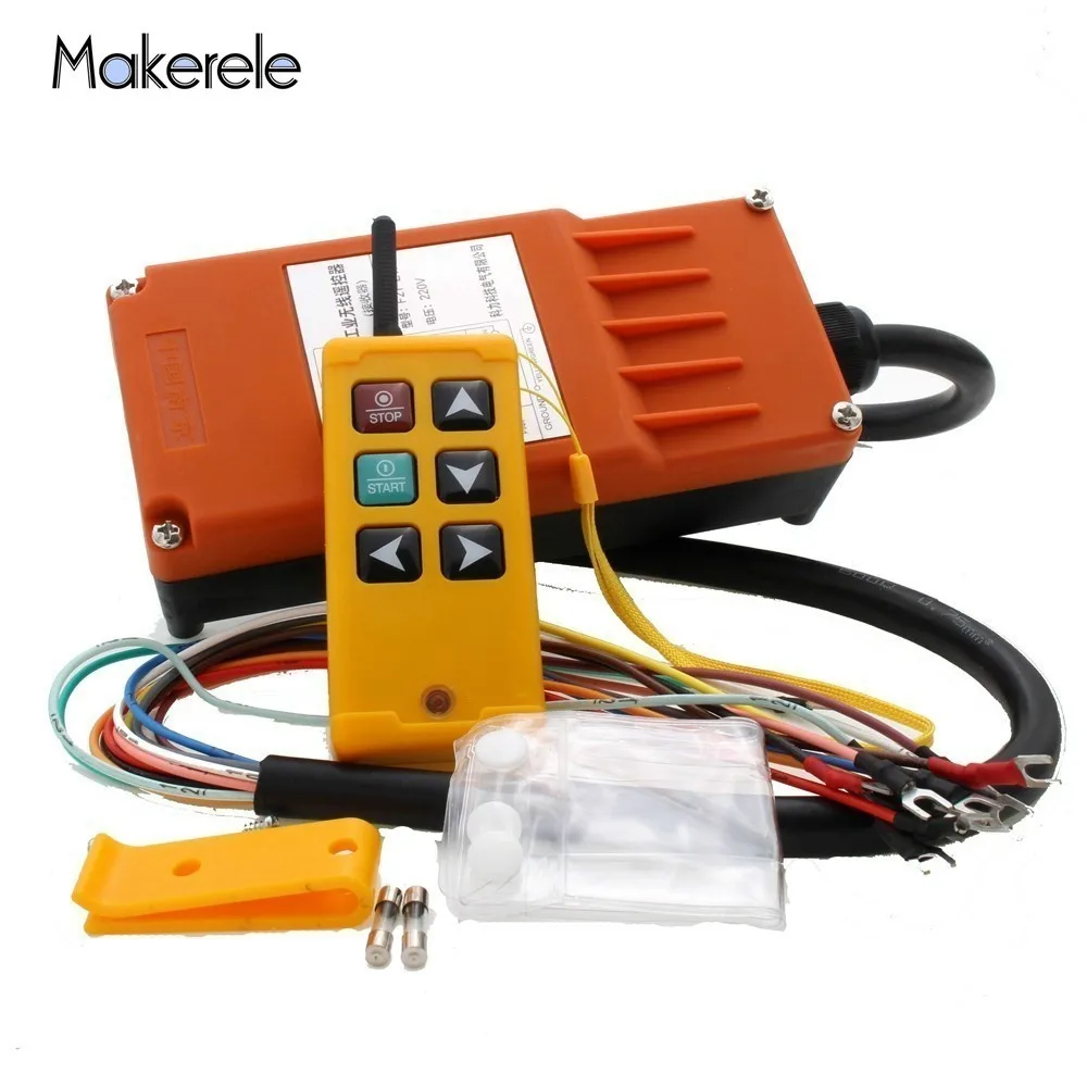 Makerele MKLTS-6 6 Keys Control Industrial Remote Controller Hoist Crane Lift 1 Transmitter + Receiver DC12V 24V | Обустройство дома