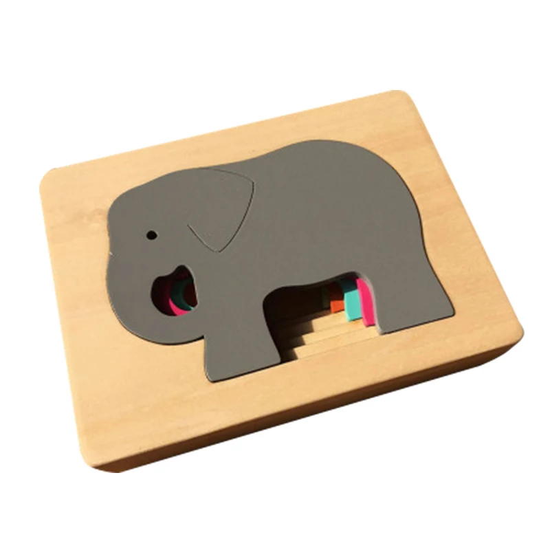 Новые детские игрушки животные картонная 3D головоломка многослойная