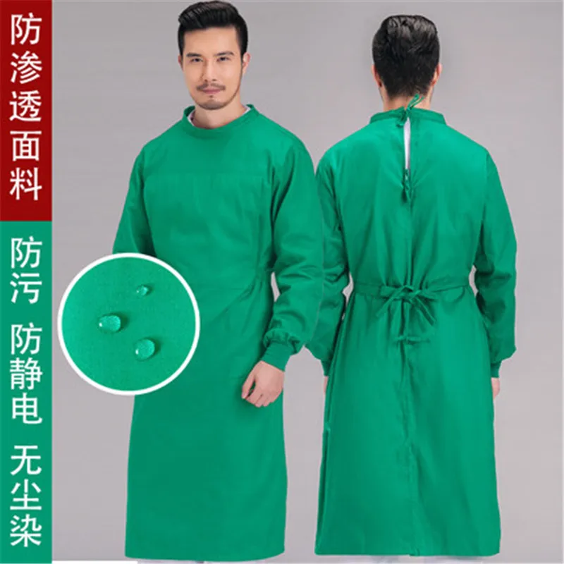 

Surgical gowns men and women all cotton long-sleeve doctors wear all around the operating room wash clothes isolation clothing
