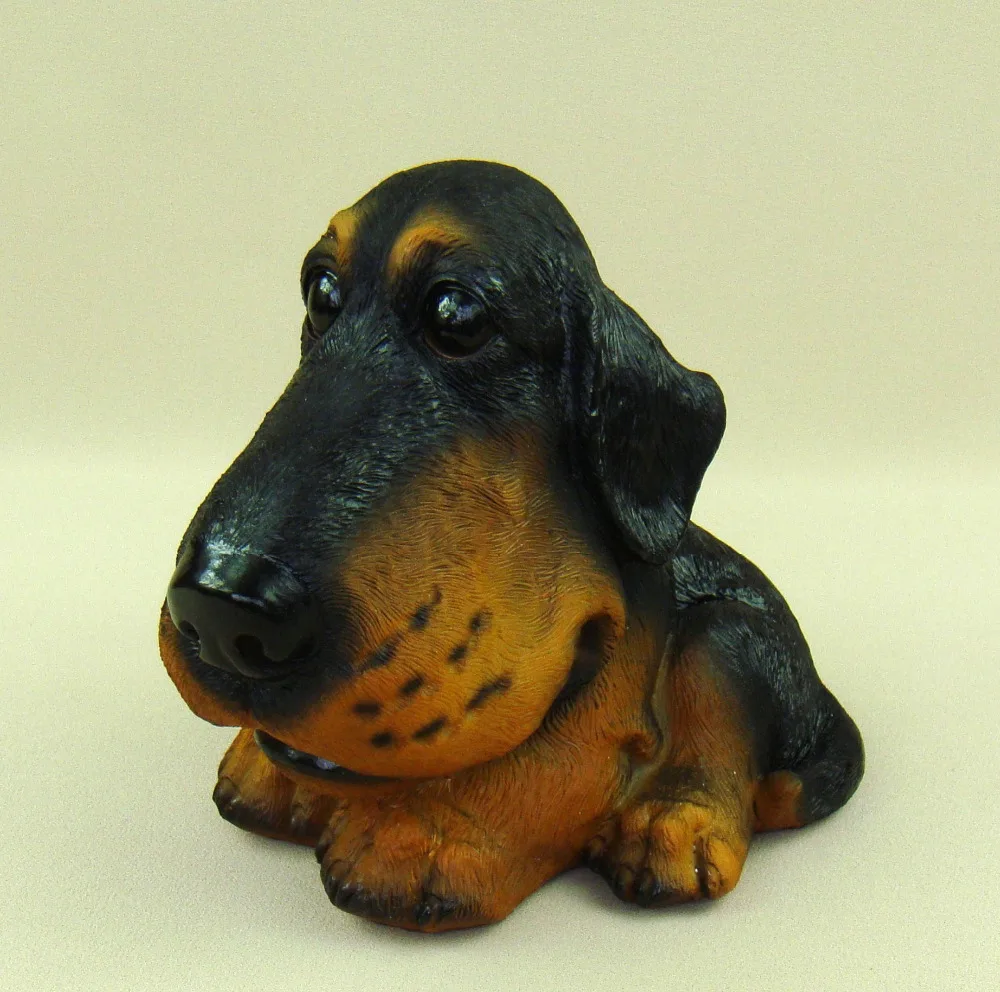 Puppy Figurine Handmade Resin Dog Pet Miniature Trinket ...