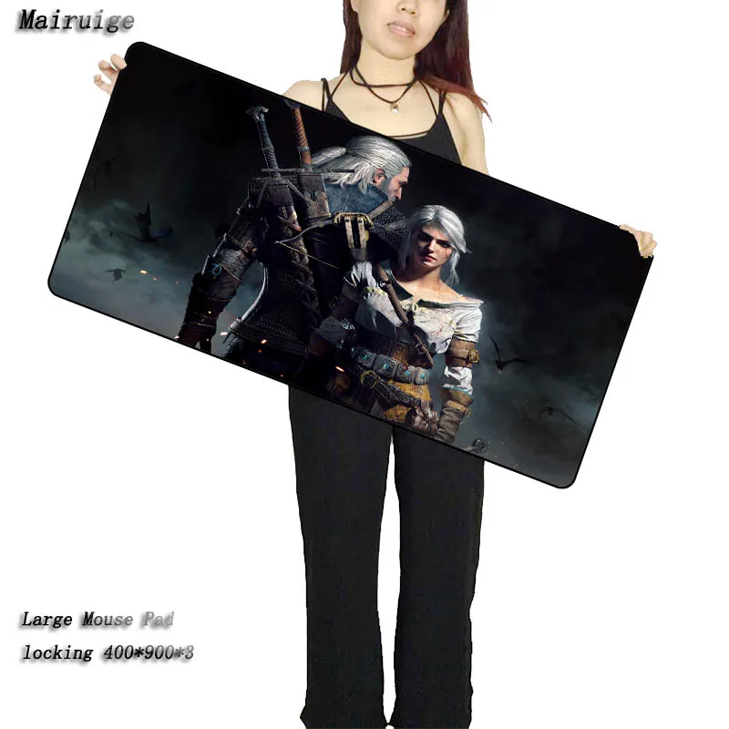 

Mairuige Shop Custom Witcher 3 Large Mouse Pad 900x400mm Pad Notbook Computer Mousepad Best Smouse Mats for Cs Go DOTA2 Gamer