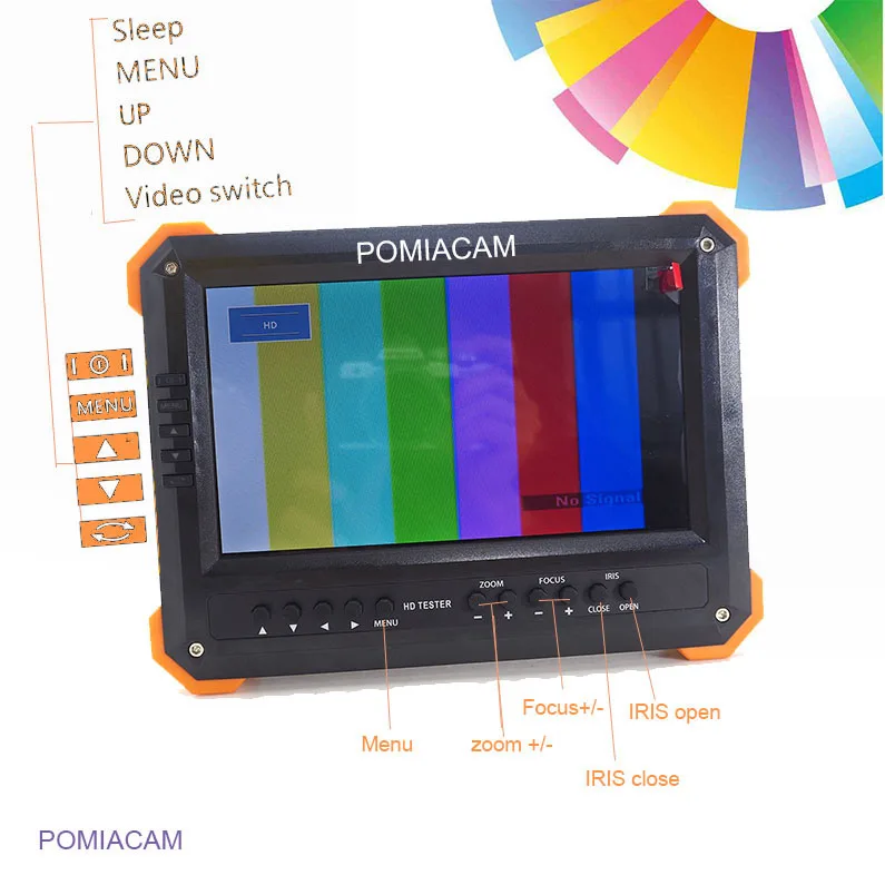 X41TAC AHD CCTV тестер монитор 4 в 1 для TVI CVI CVBS камеры безопасности 1080P с 7 дюймовым ЖК