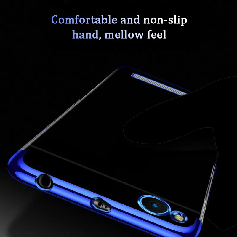 

WeeYRN Xiaomi Redmi 5A 5 Plus Funda Luxury Case Redmi 5 Plus 5A Transparent Soft Plating Case Xiaomi Redmi 6 Pro 6A Full Cover